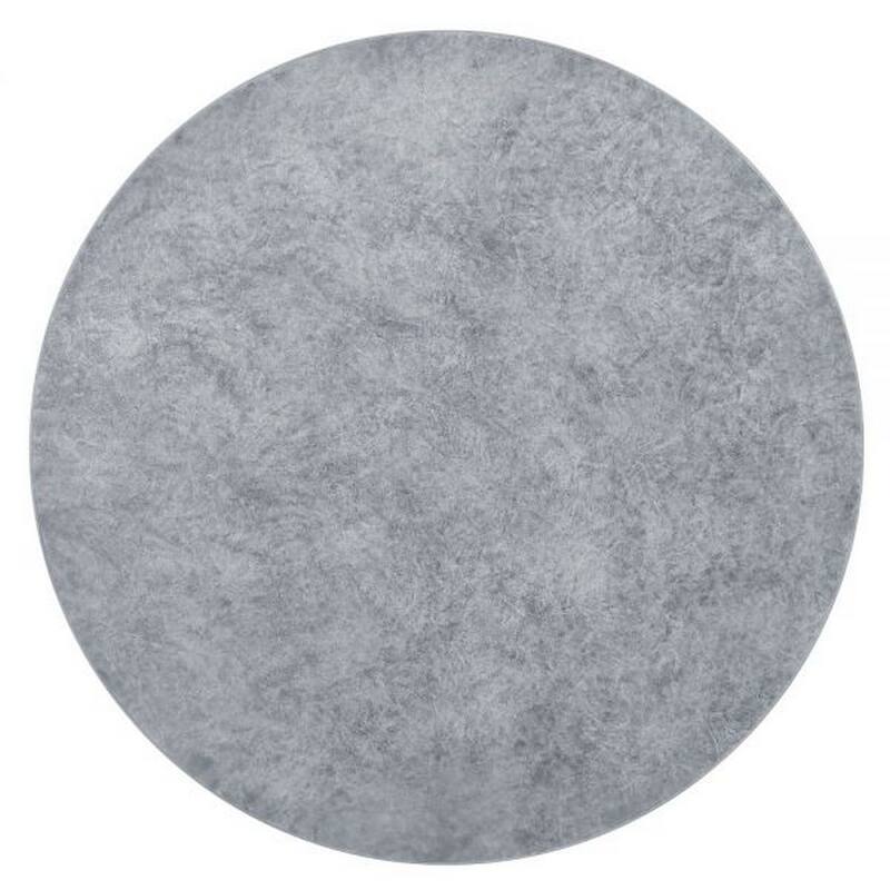 Lylie 30 Inch Side End Table, Round Naturalistic Design, Gray Cement