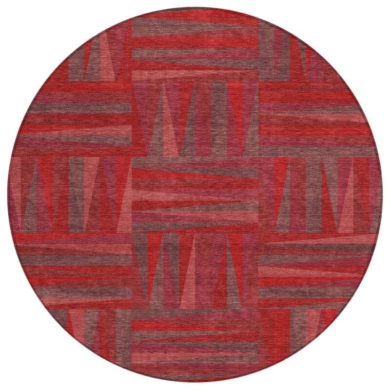 HomeRoots Geometric Transitional Rectangle Outdoor Rug