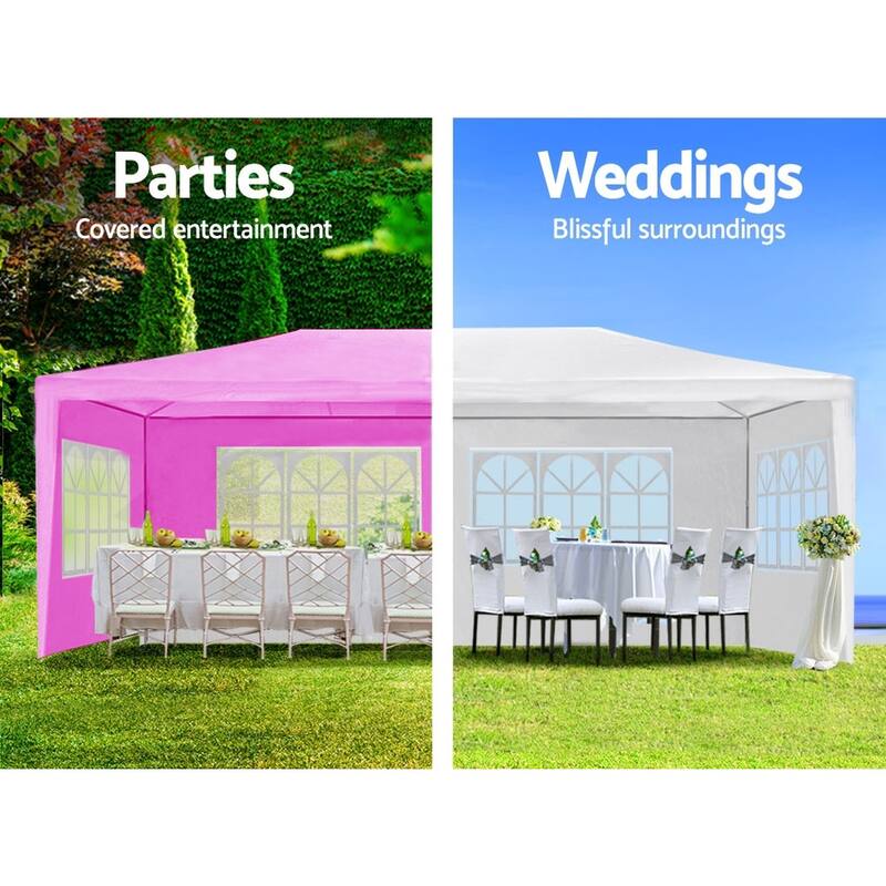 10 x 30 Wedding Party Canopy Tent Outdoor Gazebo with 8 Removable Sidewalls