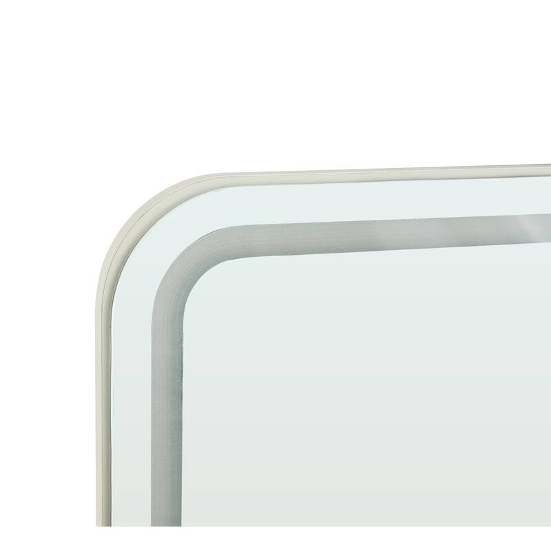 MM Fluted Makeup Vanity Desk - White