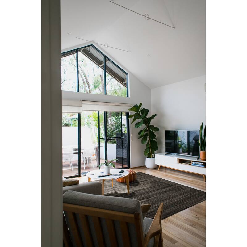 ECARPETGALLERY Hand Loomed Kashkuli Gabbeh Taupe Wool Rug - 7'10 x 9'9