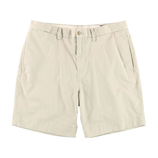 Shop Polo Ralph Lauren Beige Mens 42 Khaki Stretch Classic Fit Shorts