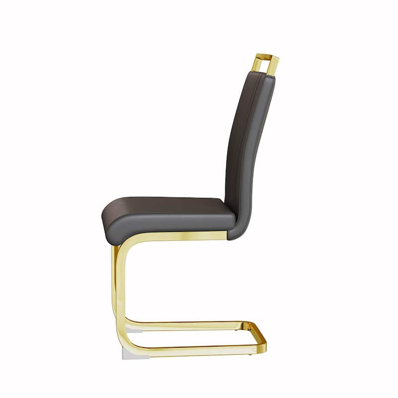 2PCS PU Dining Side Chair