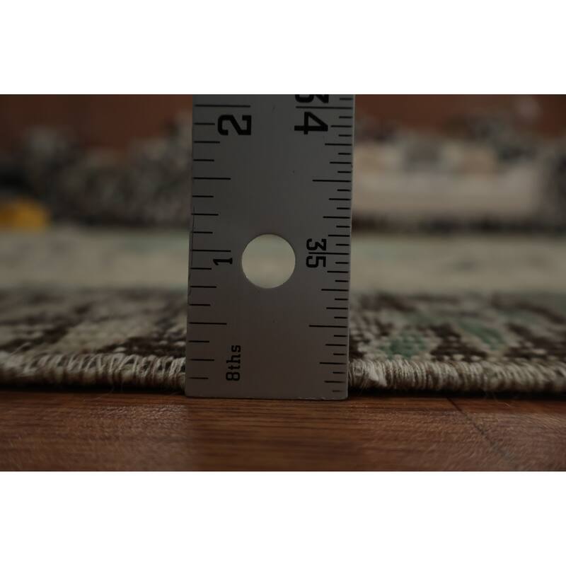 Hand Knotted Oriental 100% Wool Carpet Transitional Floral Beige & Ivories Anatolian Area Rug - 8' 7'' X 5' 7''