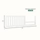 preview thumbnail 3 of 5, Evolur Convertible Crib Toddler Guard Rail - Stardust