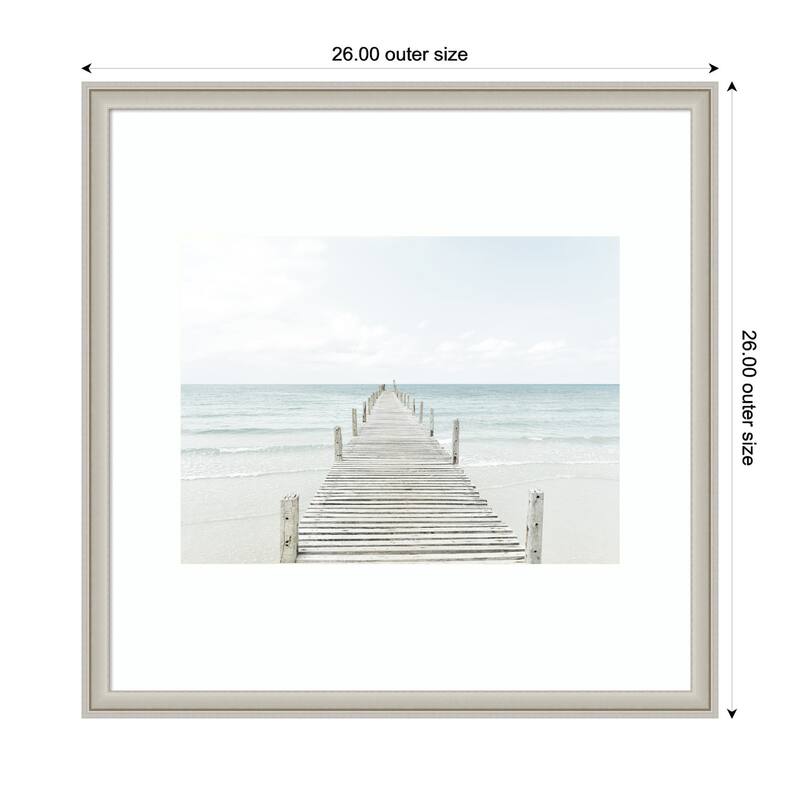 Kate and Laurel Beach 5s by Amy Peterson Framed Wall Art Print