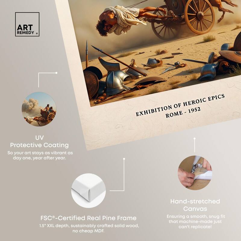 Iliad Illustrated Canvas by Art Remedy, Gallery Wrapped