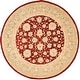 preview thumbnail 65 of 170, SAFAVIEH Anatolia Angeline Traditional Oriental Hand-spun Wool Rug 6' Round - Red/Moss - Round