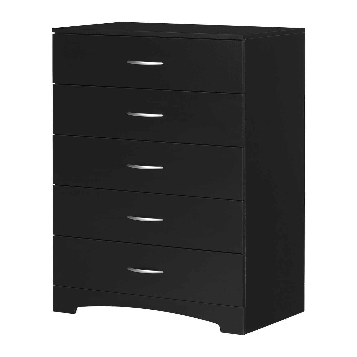5-Drawer Chocolate Chest Dresser with Vertical Storage, Modern Look, and Sturdy Glide Drawer Hardware