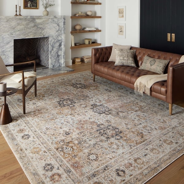 slide 2 of 8, Alexander Home Marilyn Botanical Persian Area Rug 11' 6" x 15'