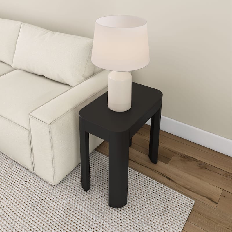 Plank and Beam Contour Rectangular Side Table - 25"