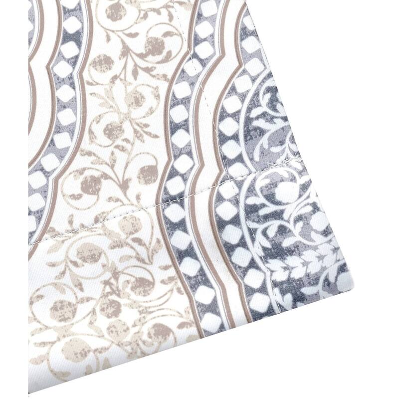 DriftAway Adrianne Pastel Damask Room Darkening Curtain Panel Pair