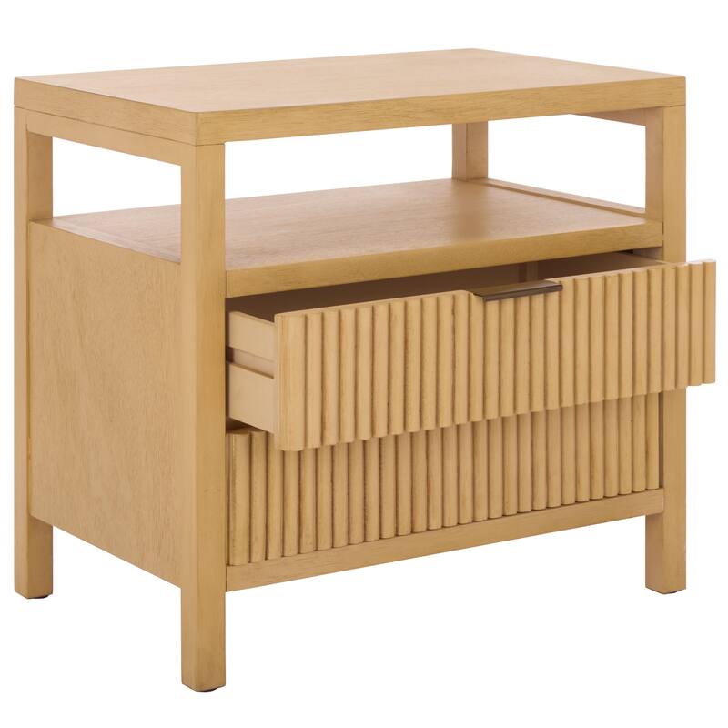 SAFAVIEH Home Maruba 2-Drawer 1 Shelf Nightstand