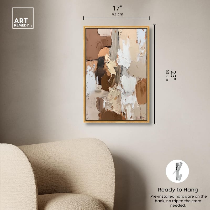Beige Variations Canvas by Art Remedy