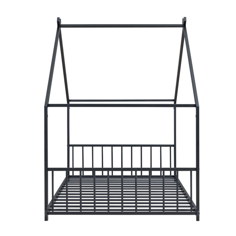 Twin Size Metal House Bed for Home Office