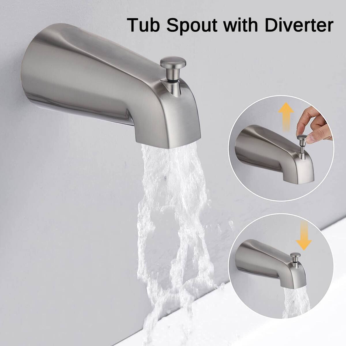 Vanityfair Modern Shower System With Rain Shower Head & Tub Spout