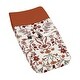 preview thumbnail 1 of 4, Sweet Jojo Designs Ivory and Orange Boho Vintage Floral Girl Changing Pad Cover Bohemian Rust Botanical Leaf Flower Green Fringe