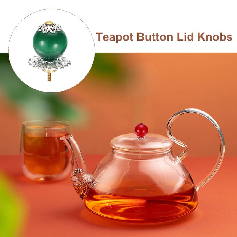 Teapot Button Lid Knobs Tea Kettle Cover Handle Knobs for Teapot