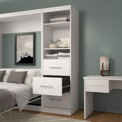 Nebula 25W Closet Organizer with Drawers by Bestar