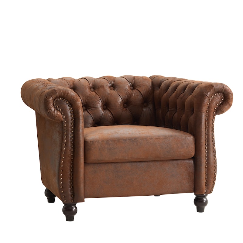 Christopher Knight Home - Silverdale Traditional Chesterfield Club Chairs (Set of 2)