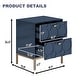 preview thumbnail 23 of 34, Clihome Wooden 2-Drawer Storage Nightstand