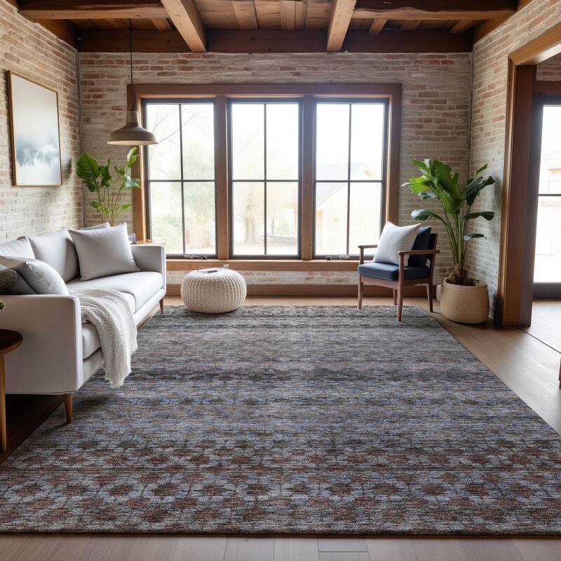 Premium Washable Super Soft Ombre Moroccan Mayfield Rug - Brown - 10' x 14'
