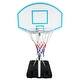 preview thumbnail 1 of 19, Poolside Basketball Hoop Portable Swimming Pool Basketball System Height Adjustable 3.1ft-4.7ft with 36" Backboard Blue