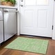 preview thumbnail 95 of 132, Premium Washable Super Soft Modern Maze Mayfield Rug Lime - 1'8" x 2'6"