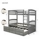 preview thumbnail 3 of 10, Multifunctional Trundle Bunk Bed with Drawers