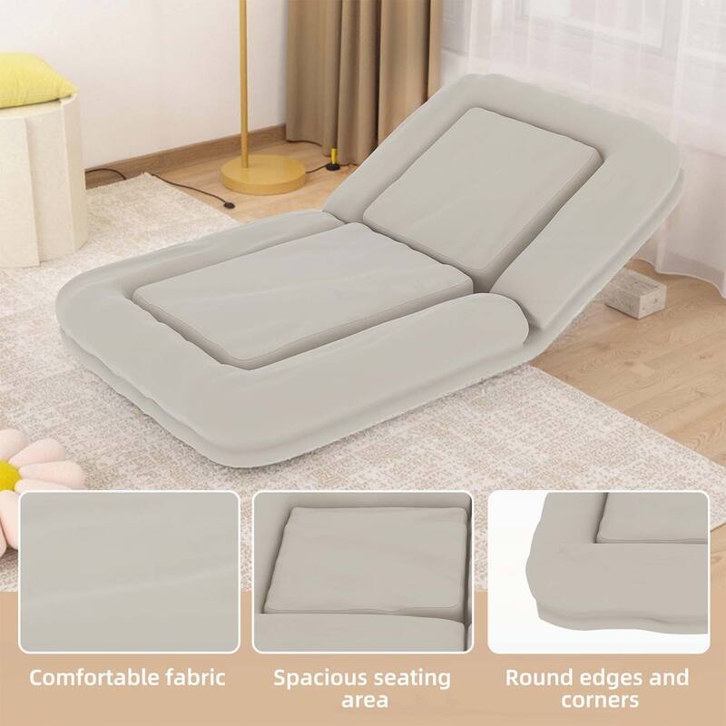 Sleek Modern Design Folding Sofa Chair with 5 Adjustable Positions for Gaming,Meditation,and Relaxation