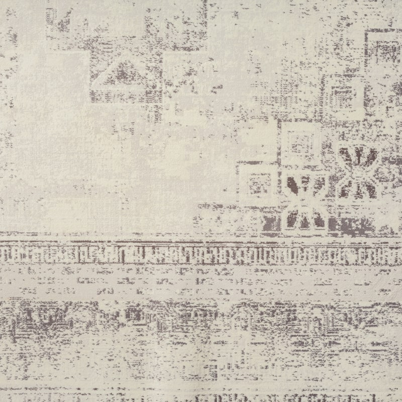 Sevita Gray Classic Traditional Machine Washable Indoor Area Rug