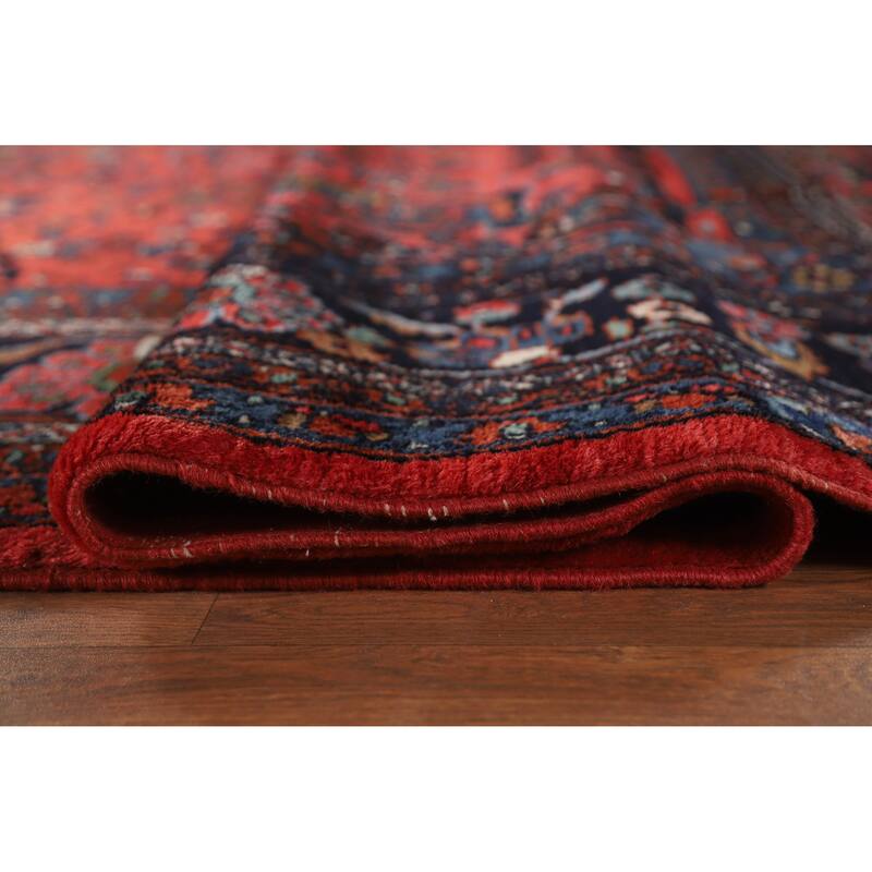 Hand Knotted Oriental 100% Wool Carpet Traditional All-Over Red Bibikabad Area Rug - 16' 7'' X 11' 7''