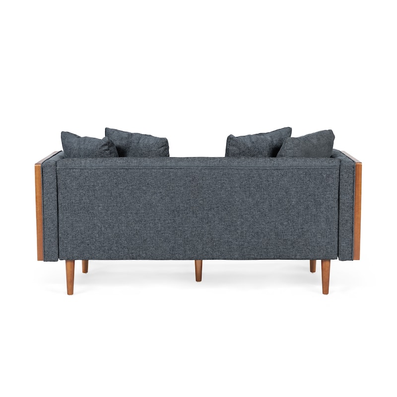 Borah Tufted Loveseat with Accent Pillows by Christopher Knight Home