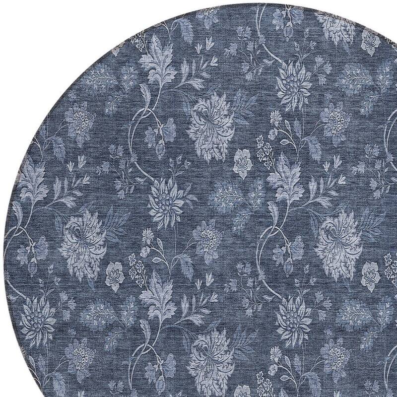 HomeRoots Floral Transitional Rectangle Outdoor Rug