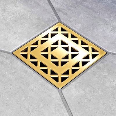 Ebbe America E4802-BG LATTICE - Brushed Gold - Unique Drain Cover