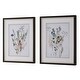 preview thumbnail 4 of 5, Uttermost Delicate Flowers Framed Prints, Set of 2