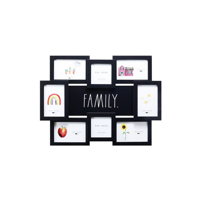 Rae Dunn Collage Picture Frames - "FAMILY"
