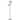 Winter Contemporary Clear/Silver Finish Metal Floor Lamp - 13"W x 11"D x 60"H