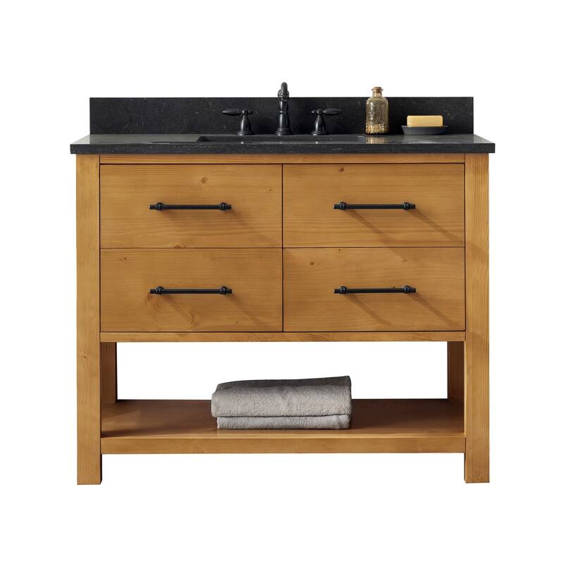 Sudio Design Bathroom Vanity Windwood Collection. - 42" Single Sink - Natural