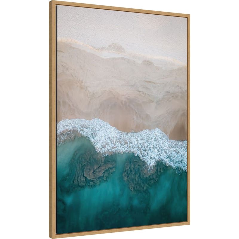 Aerial 20 by Rachel Lee 3 Birdies Studio (23 x 33 in.), Framed Canvas Wall Art Print