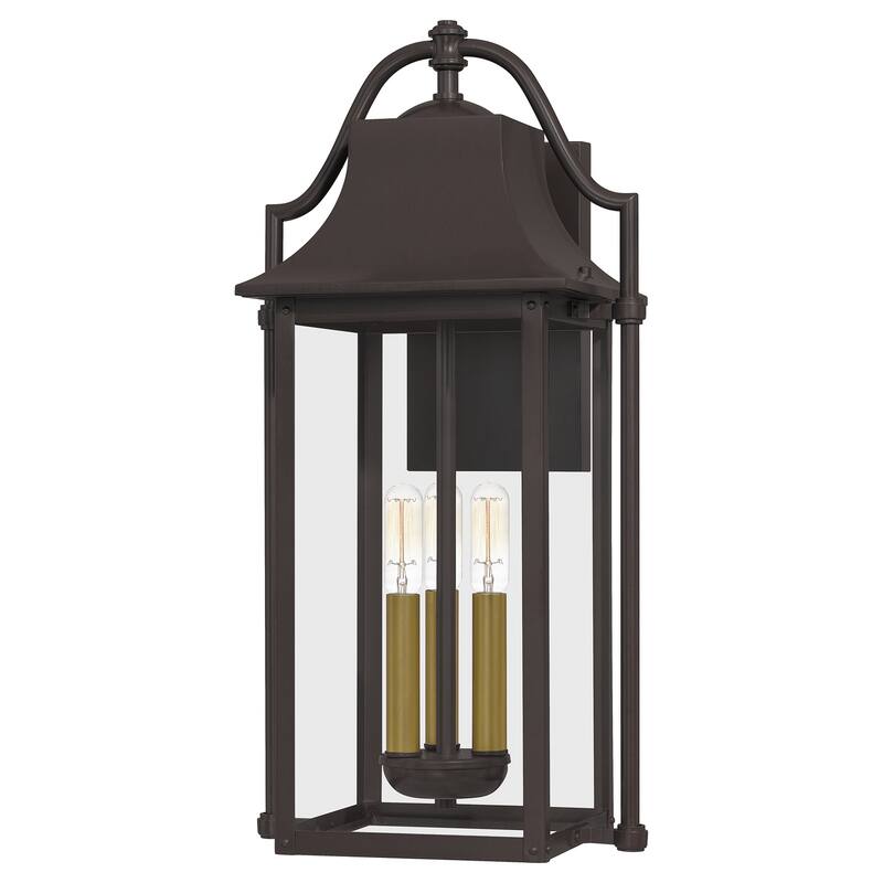 Manning 3-Light Outdoor Wall Mount in Western Bronze