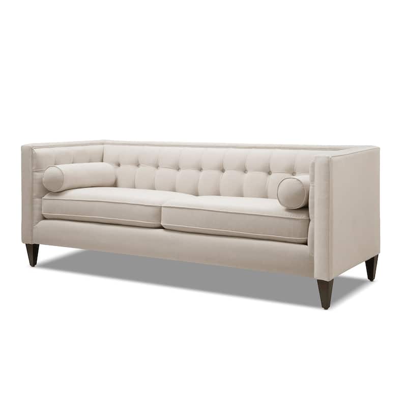 Jack 84" Modern Upholstered Tufted Tuxedo Sofa