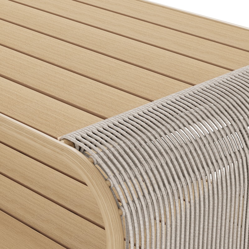 Corvus Ida 2-piece Outdoor Wicker Sofa with Coffee Table