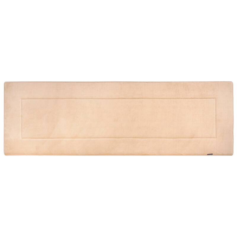 FABBRICA HOME Ultra-Soft Extra-Thick Non-Slip Memory Foam Long Bath Runner Mat 2 ft x 6 ft - 2x6ft - Tan