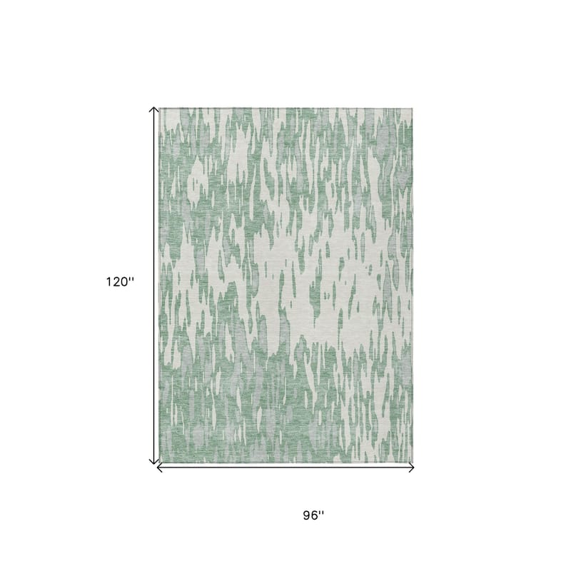 HomeRoots Abstract Transitional Rectangle Outdoor Rug