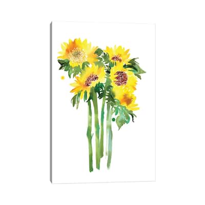 iCanvas "Sunflowers" by CreativeIngrid Canvas Print
