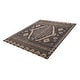 preview thumbnail 4 of 7, ECARPETGALLERY Hand-knotted Jules Serapi Navy Wool Rug - 9'2 x 11'10