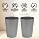 preview thumbnail 13 of 60, HOLD N’ STORAGE - Set of 2 Small Trash Can with Open Top for Compact and Tight Spaces – 1.58 Gallon Capacity