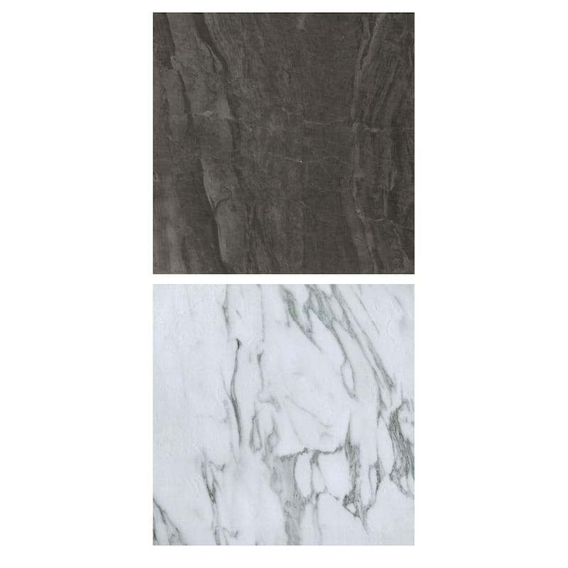 FloorPops Opaline Raven Peel & Stick Floor Tile Bundle