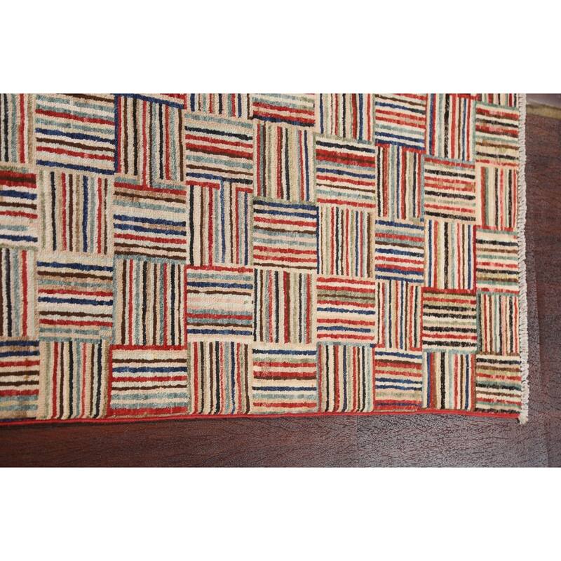 Gabbeh Kashkoli Area Rug Wool Hand-knotted Contemporary Foyer Carpet - 4'7" x 6'3"